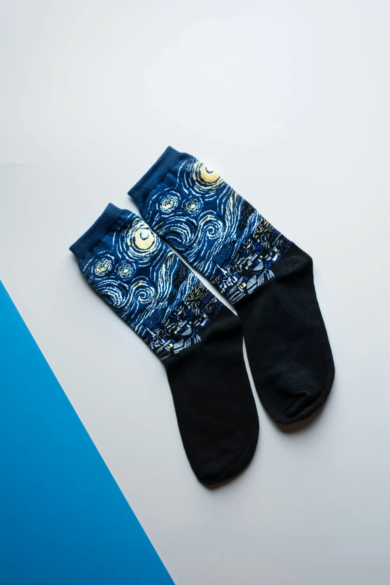 Airylooms Pop Art Checkerboard Crew Socks - Purple, Orange, Green & Yellow Pattern, Funky Youth Style