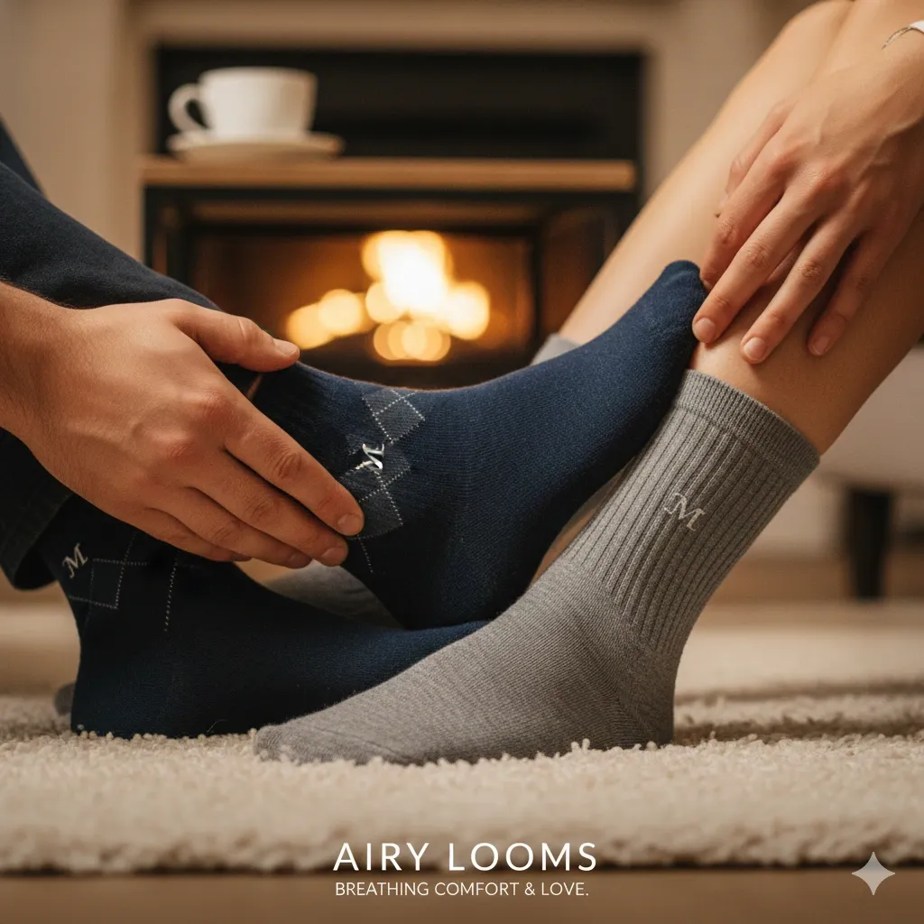 Airylooms Pop Art Checkerboard Crew Socks - Purple, Orange, Green & Yellow Pattern, Funky Youth Style